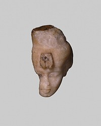 Head From a Shabti (Funerary Figurine) of Queen Tiye by Ancient Egyptian