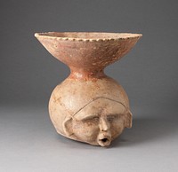 Open-Necked Vessel in the Form of a Human Head, Possibly Deceased by Jalisco