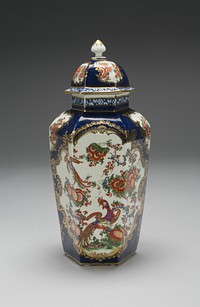 Vase with Cover (one of a pair) by Worcester Porcelain Factory (Manufacturer)