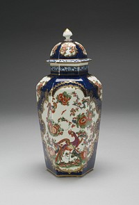 Vase with Cover (one of a pair) by Worcester Porcelain Factory (Manufacturer)