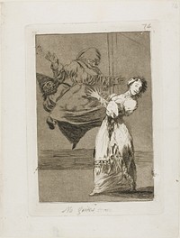 Don't scream, stupid, plate 74 from Los Caprichos by Francisco José de Goya y Lucientes