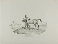 An Arabian Horse, plate 8 from Various Subjects Drawn from Life on Stone by Jean Louis André Théodore Géricault