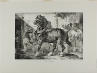 A French Farrier, plate 12 from Various Subjects Drawn from Life on Stone by Jean Louis André Théodore Géricault