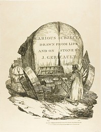 A Horse-Drawn Wagon, Title Page for the English Series by Jean Louis André Théodore Géricault