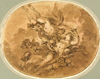 Eros and Psyche: Design for a Ceiling by François Boucher