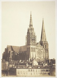 Chartres Cathedral, West Facade by Bisson Frères