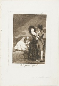 Two of a Kind, plate five from Los Caprichos by Francisco José de Goya y Lucientes