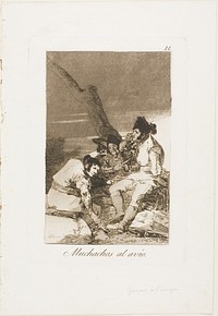 Lads Making Ready, plate eleven from Los Caprichos by Francisco José de Goya y Lucientes