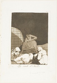 Sleep Overcomes Them, plate 34 from Los Caprichos by Francisco José de Goya y Lucientes