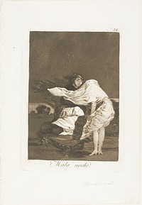 A Bad Night, plate 36 from Los Caprichos by Francisco José de Goya y Lucientes