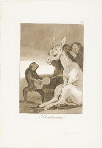 Bravo!, plate 38 from Los Caprichos by Francisco José de Goya y Lucientes