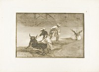 They Play Another with the Cape in an Enclosure, plate four from The Art of Bullfighting by Francisco José de Goya y Lucientes