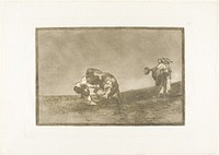 The Same Man Throws a Bull in the Ring at Madrid, plate 16 from The Art of Bullfighting by Francisco José de Goya y Lucientes