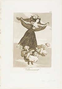 They Have Flown, plate 61 from Los Caprichos (Caprices) by Francisco José de Goya y Lucientes