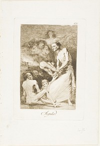 Blow, plate 69 from Los Caprichos by Francisco José de Goya y Lucientes