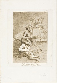 Devout profession, plate 70 from Los Caprichos by Francisco José de Goya y Lucientes