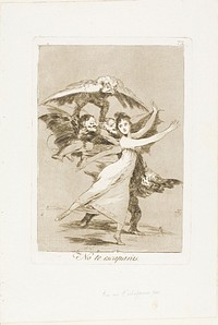 You will not escape, plate 72 from Los Caprichos by Francisco José de Goya y Lucientes