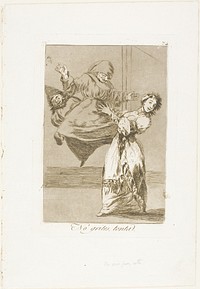 Don't scream, stupid, plate 74 from Los Caprichos by Francisco José de Goya y Lucientes