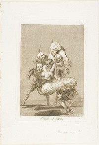 What One Does to Another, plate 77 from Los Caprichos by Francisco José de Goya y Lucientes
