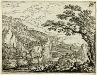 Italian Landscape with Ruins by Jonas Umbach, the elder