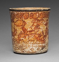 Vessel Depicting a Mythological Scene by Maya