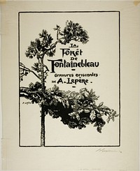 Frontispiece to La Forêt de Fontainebleau by Louis Auguste Lepère