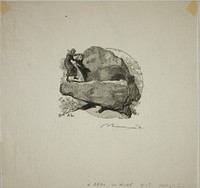 The Trembling Rock by Louis Auguste Lepère