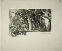 Noon, Under the Trees by Louis Auguste Lepère