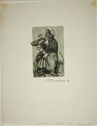 Serpent Merchant by Louis Auguste Lepère