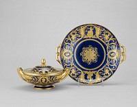 Covered Bowl and Stand (Ecuelle de la toilette) by Manufacture nationale de Sèvres (Manufacturer)