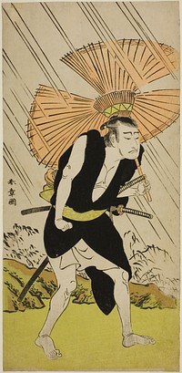 The Actor Nakamura Nakazo I as Ono Sadakuro in the Play Kanadehon Chushingura, Performed at the Nakamura Theater in the Fifth Month, 1776 by Katsukawa Shunsho