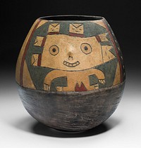 Jar with Anthropomorphic Figure by Paracas