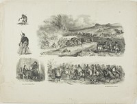 Sheet of Sketches by Denis Auguste Marie Raffet