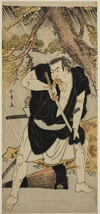 The Actor Nakamura Nakazo I as Ono Sadakuro in the Play Kanadehon Chushingura, Performed at the Ichimura Theater in the Sixth Month, 1783 by Katsukawa Shunsho