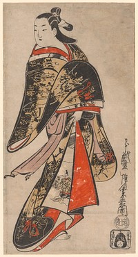 Courtesan Walking by Kaigetsudo Anchi