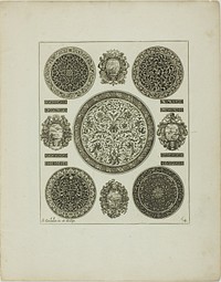 Plate Four, from Book of Ornament by Simon Gribelin, II