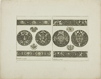 Plate Six, from Book of Ornament by Simon Gribelin, II