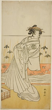 The Actor Nakamura Tomijuro I as the Courtesan Toyama in the Play Koi Nyobo Somewake Tazuna, Performed at the Nakamura Theater in the Ninth Month, 1777 by Katsukawa Shunsho