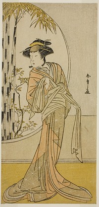 The Actor Tsuneyo II as Okaru in the Play Kanadehon Chushingura, Performed at the Morita Theater in the Eighth Month, 1779 by Katsukawa Shunsho