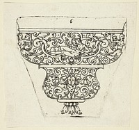 Plate 6, from twenty ornamental designs for goblets and beakers by Master A.P.