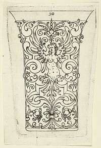Plate 10, from twenty ornamental designs for goblets and beakers by Master A.P.