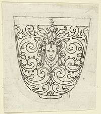 Plate 2, from XX Stuck zum (ornamental designs for goblets and beakers) by Master A.P.