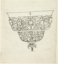 Plate 3, from XX Stuck zum (ornamental designs for goblets and beakers) by Master A.P.