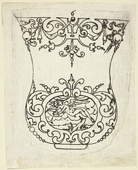 Plate 6, from XX Stuck zum (ornamental designs for goblets and beakers) by Master A.P.