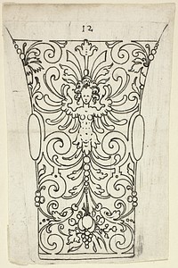 Plate 12, from XX Stuck zum (ornamental designs for goblets and beakers) by Master A.P.