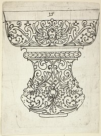 Plate 15, from XX Stuck zum (ornamental designs for goblets and beakers) by Master A.P.