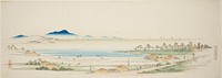 Salt Beach at Gyotoku (Gyotoku shiohama no zu), from an untitled series of famous views of the Edo suburbs by Utagawa Hiroshige