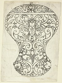 Plate 17, from XX Stuck zum (ornamental designs for goblets and beakers) by Master A.P.