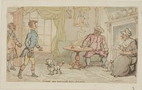 Johnny Safe Returned to His Mamma by Thomas Rowlandson