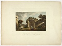 Temple of the Sun & Moon, plate two from Ruins of Rome by M. Dubourg